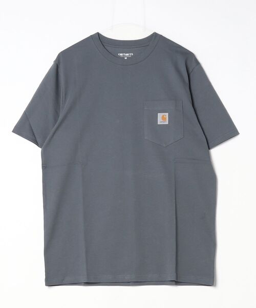 Carhartt WIP（カーハートダブリューアイピー）の「S/S Pocket T-Shirt（Tシャツ/カットソー・メンズ・ホワイト/ピンク系その他/ネイビー/グレー系その他2・MEDIUM/SMALL/LARGE/XX-LARGE/X-LARGE）」の3枚目の写真