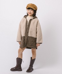 URBAN CHERRY（アーバンチェリー）の「ロングボア切り替えキルティングジャケット（その他アウター）」