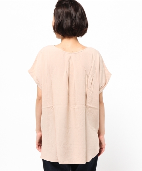 cepo（セポ）の「袖ロールチュニック（Tシャツ/カットソー・レディース・ネイビー/カーキ/グレー/ピンク・MEDIUM）」の7枚目の写真