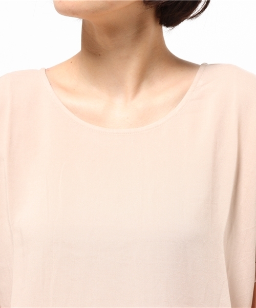 cepo（セポ）の「袖ロールチュニック（Tシャツ/カットソー・レディース・ネイビー/カーキ/グレー/ピンク・MEDIUM）」の8枚目の写真
