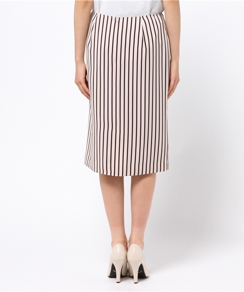 22 OCTOBRE（ヴァンドゥ－オクトーブル）の「マルチストライプスカート【セットアップ対応商品】（スカート・レディース・ネイビー/ホワイト・40/38/36）」の9枚目の写真