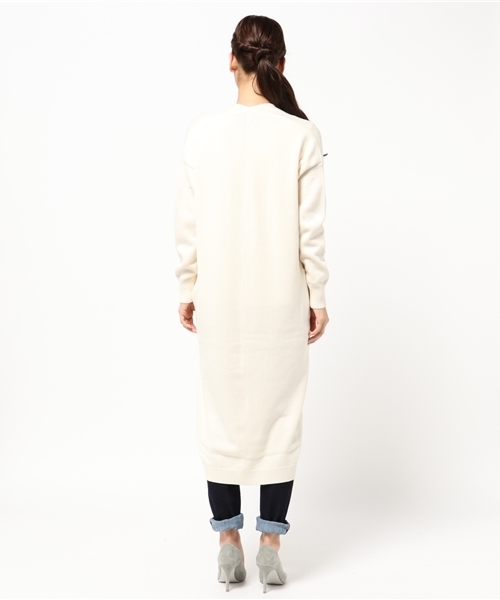 DEMYLEE ウール　ロング　カーディガン DEMYLEE（デミリー）の「DEMYLEE コットンウール ニットロング
