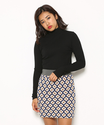 SLY | CUT RIB TURTLE TOPS(Tシャツ/カットソー)