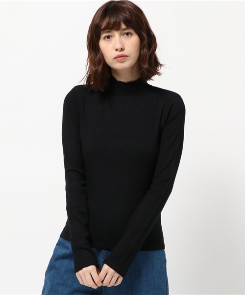 SLY（スライ）の「CUT RIB TURTLE TOPS（Tシャツ/カットソー・レディース・ブラック/イエロー系その他/トップグレー/ワインレッド・1/2）」の12枚目の写真