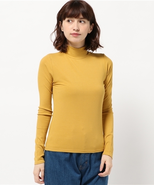 SLY（スライ）の「CUT RIB TURTLE TOPS（Tシャツ/カットソー・レディース・ブラック/イエロー系その他/トップグレー/ワインレッド・1/2）」の14枚目の写真