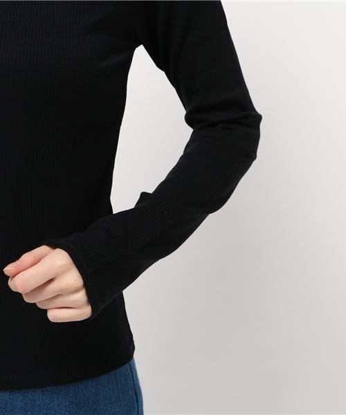 SLY（スライ）の「CUT RIB TURTLE TOPS（Tシャツ/カットソー・レディース・ブラック/イエロー系その他/トップグレー/ワインレッド・1/2）」の9枚目の写真