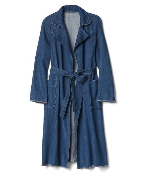 GAP（ギャップ）の「1969 オープンフロント デニムロングコート 