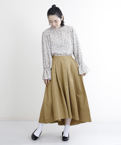 MERLOT（メルロー）の「テールカットマキシスカート4922（スカート・レディース・カーキ/ベージュ/ネイビー/オレンジ・FREE）」の11枚目の写真