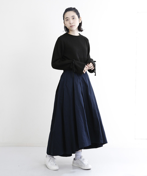 MERLOT（メルロー）の「テールカットマキシスカート4922（スカート・レディース・カーキ/ベージュ/ネイビー/オレンジ・FREE）」の10枚目の写真