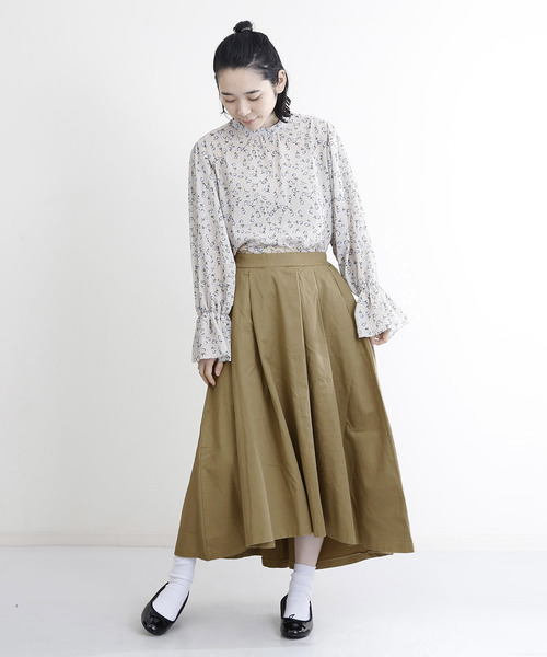 MERLOT（メルロー）の「テールカットマキシスカート4922（スカート・レディース・カーキ/ベージュ/ネイビー/オレンジ・FREE）」の13枚目の写真