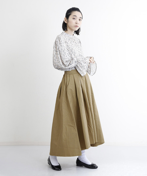 MERLOT（メルロー）の「テールカットマキシスカート4922（スカート・レディース・カーキ/ベージュ/ネイビー/オレンジ・FREE）」の14枚目の写真