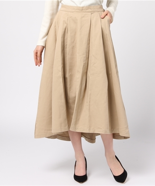 MERLOT（メルロー）の「テールカットマキシスカート4922（スカート・レディース・カーキ/ベージュ/ネイビー/オレンジ・FREE）」の20枚目の写真