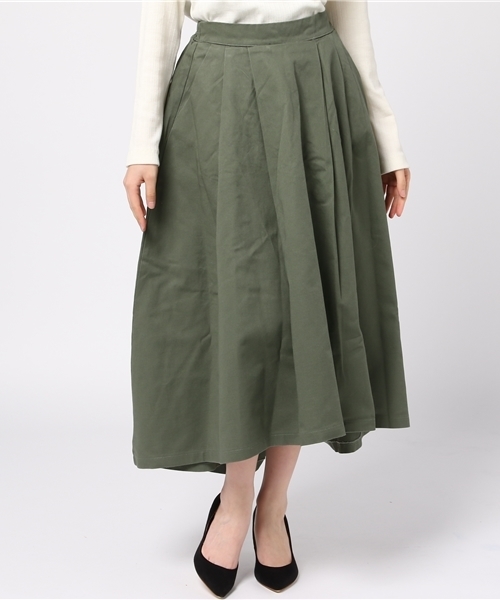 MERLOT（メルロー）の「テールカットマキシスカート4922（スカート・レディース・カーキ/ベージュ/ネイビー/オレンジ・FREE）」の21枚目の写真