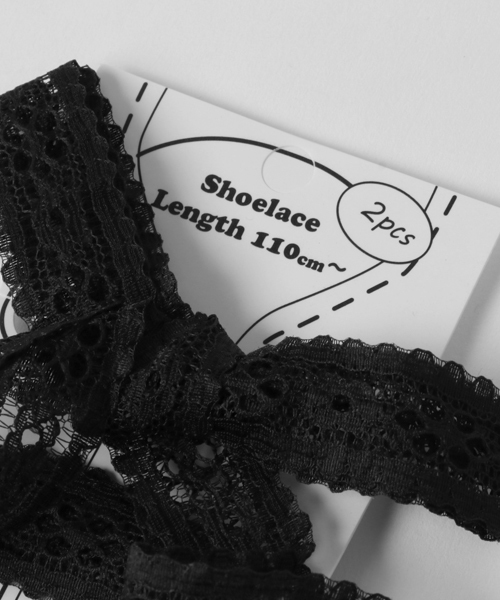 WEGO(ウィゴー)の「WEGO/レースシューレース(シューケア用品・レディース・ピンク/ホワイト/パープル/サックスブルー/ブラック・FREE)」の6枚目の写真