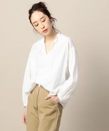 BEAUTY&YOUTH UNITED ARROWS | BY クレープギャザースタンド9分袖ブラウス(シャツ/ブラウス)