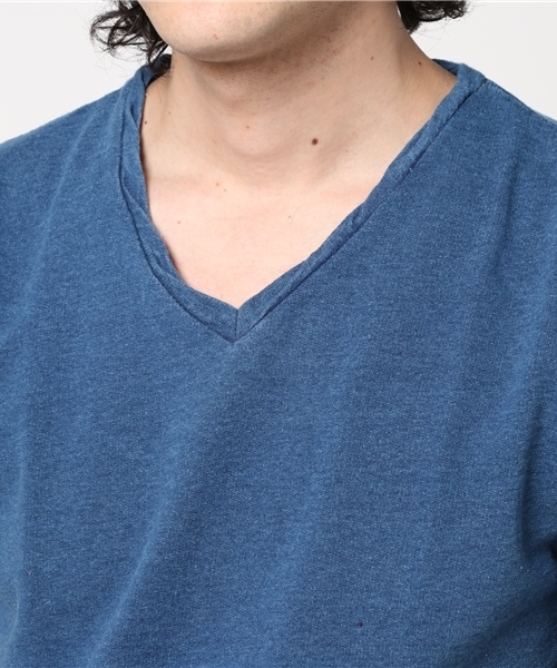 VENCEEXCHANGE（ヴァンスエクスチェンジ）の「インディゴグラデーションＴシャツ（Tシャツ/カットソー・メンズ・ブルー/ネイビー・MEDIUM/LARGE）」の5枚目の写真