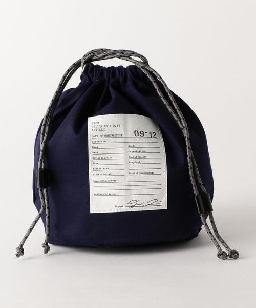 Another Edition（アナザーエディション）の「ミリタリー巾着ポーチ（ポーチ・レディース・オリーブ/ネイビー・FREE）」の2枚目の写真