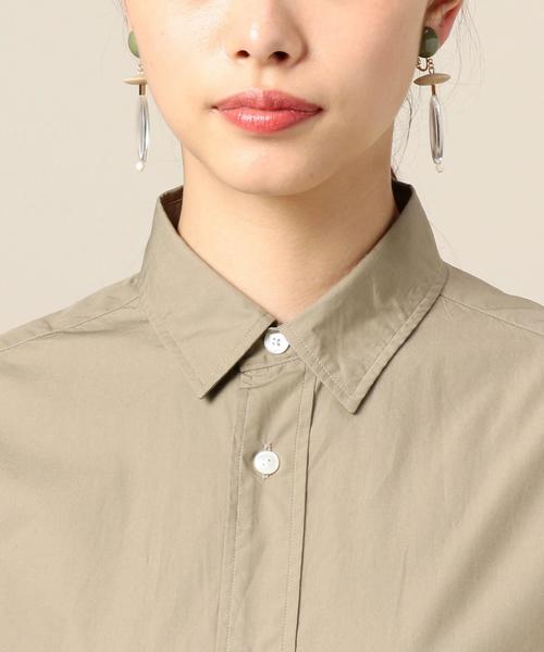 【美品】　beauty&youth タイプライターシャツワンピース ベージュ BEAUTY&YOUTH UNITED ARROWS（ビューティーアンドユース