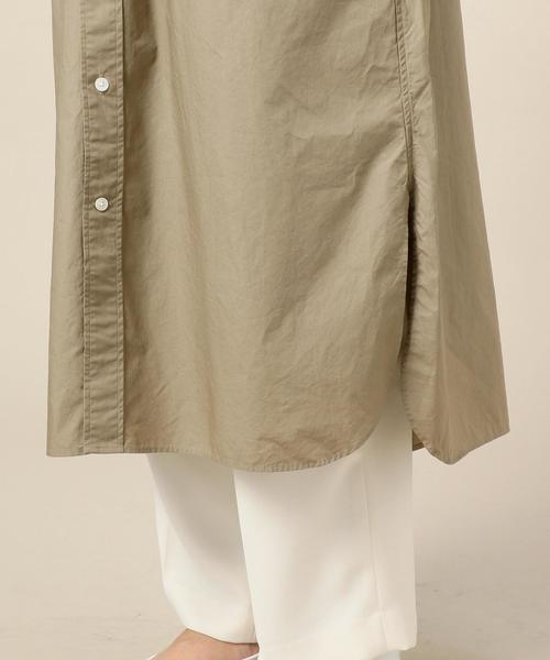 【美品】　beauty&youth タイプライターシャツワンピース ベージュ BEAUTY&YOUTH UNITED ARROWS（ビューティーアンドユース