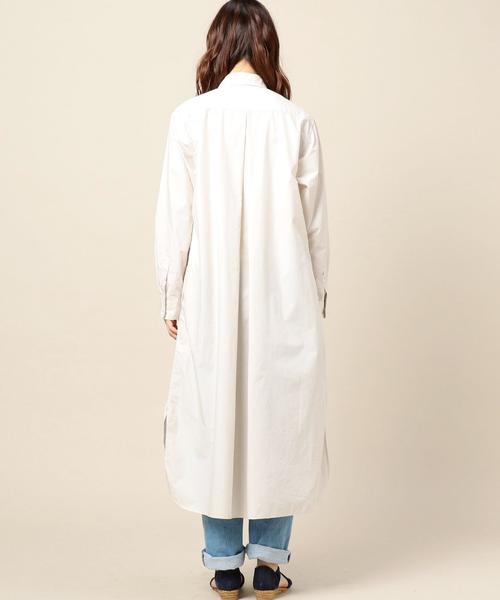 BEAUTY&YOUTH UNITED ARROWS(ビューティーアンドユースユナイテッドアローズ)の「BY タイプライターロングシャツワンピース ◆(シャツワンピース・レディース・ナチュラル/オリーブ/ネイビー・FREE)」の14枚目の写真