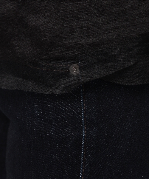 min@RNA（ミンアットアールエヌエー）の「M0354 透けレイヤードノースリ（タンクトップ・レディース・キナリ/グレー/ブラック・MEDIUM）」の9枚目の写真