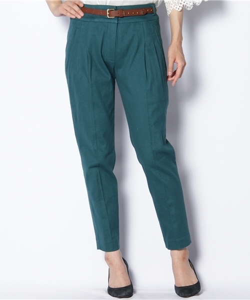 CORTES WORKS（コルテスワークス）の「ベルト付ロングパンツ（その他パンツ・レディース・ベージュ/グリーン/ネイビー/オレンジ系その他・36/38）」の3枚目の写真