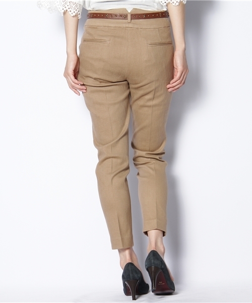 CORTES WORKS（コルテスワークス）の「ベルト付ロングパンツ（その他パンツ・レディース・ベージュ/グリーン/ネイビー/オレンジ系その他・36/38）」の6枚目の写真