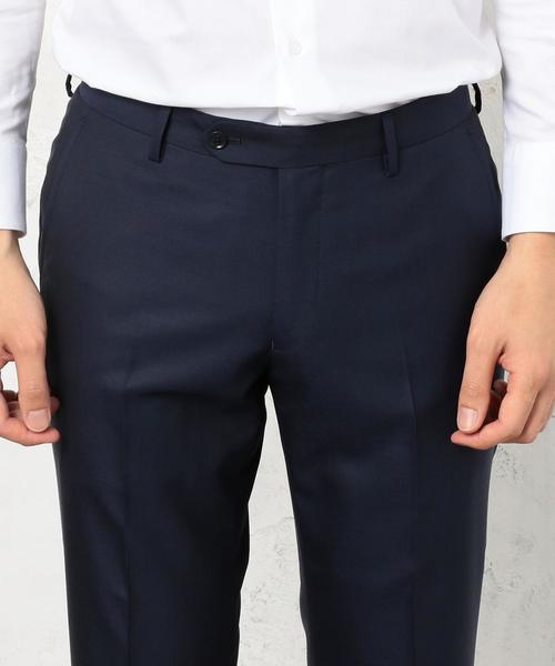 green label relaxing（グリーンレーベルリラクシング）の「REDA DLF SOLID SLIM NP ◆（スーツパンツ・メンズ・ネイビー/ブラック・72cm/92cm/84ｃｍ/80ｃｍ/76ｃｍ）」の11枚目の写真