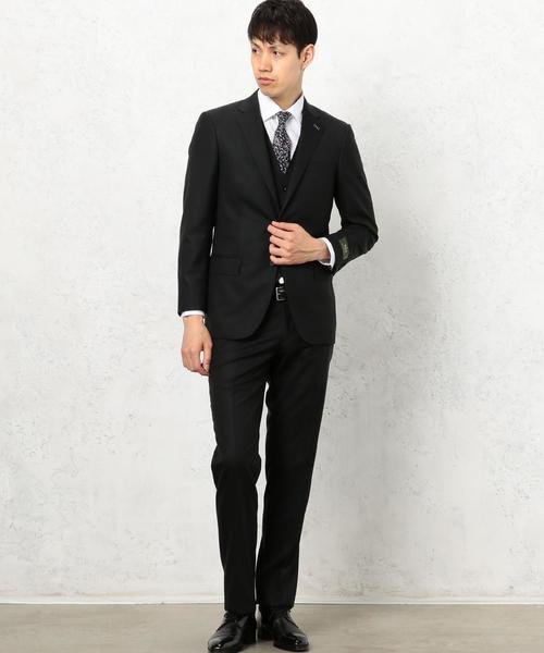 green label relaxing（グリーンレーベルリラクシング）の「REDA DLF SOLID SLIM NP ◆（スーツパンツ・メンズ・ネイビー/ブラック・72cm/92cm/84ｃｍ/80ｃｍ/76ｃｍ）」の10枚目の写真