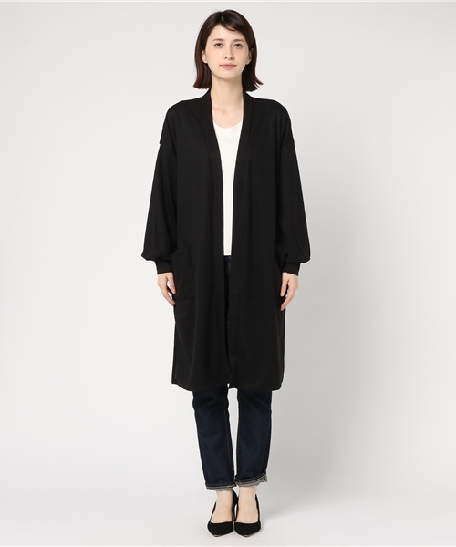 WEGO（ウィゴー）の「WEGO/ボリュームスリーブロングカーディガン（カーディガン/ボレロ・レディース・マスタード/杢グレー/ブラック/ダークグリーン/レッド・FREE）」の6枚目の写真