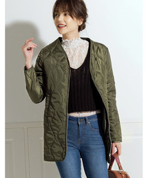 Re:EDIT | キルティングノーカラージャケット(ダウンジャケット/コート)