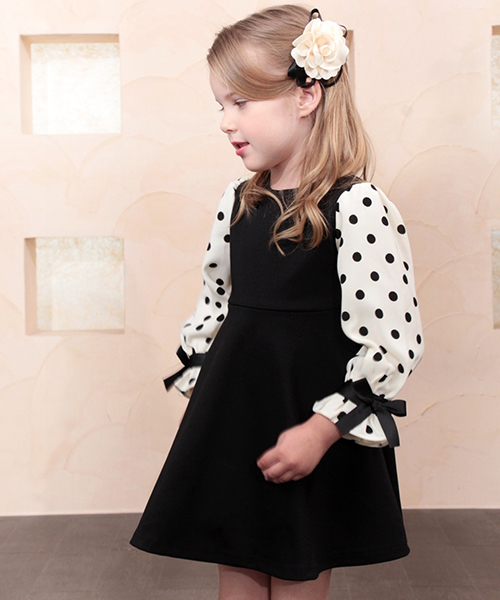 Rora（ローラ）の「ソフィー ドレス ワンピース（ワンピース・キッズ・ブラック・100cm/110cm/120cm/130cm/90㎝/140cm）」の7枚目の写真
