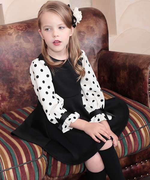 Rora（ローラ）の「ソフィー ドレス ワンピース（ワンピース・キッズ・ブラック・100cm/110cm/120cm/130cm/90㎝/140cm）」の6枚目の写真