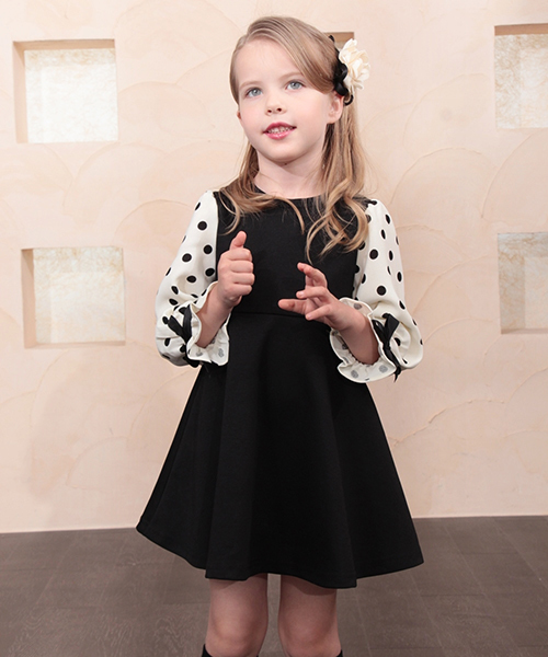 Rora（ローラ）の「ソフィー ドレス ワンピース（ワンピース・キッズ・ブラック・100cm/110cm/120cm/130cm/90㎝/140cm）」の9枚目の写真