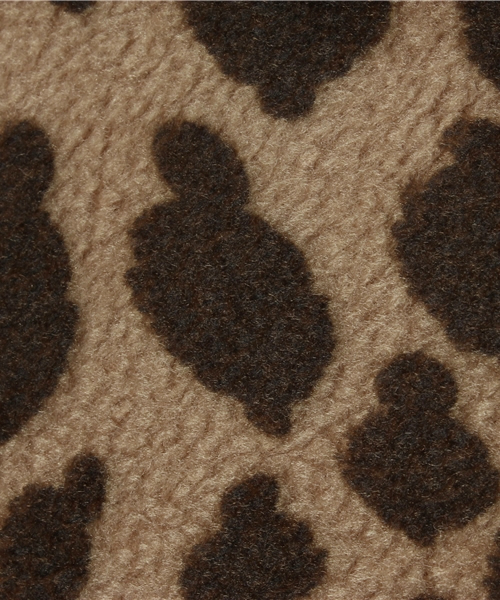 HYSTERIC MINI（ヒステリックミニ）の「mini face leopard 総柄 Pコート（ピーコート・キッズ・グレー/ベージュ/ピンク・130/140）」の6枚目の写真