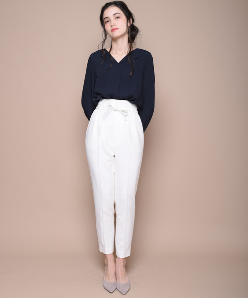 12Twelve Agenda(トゥエルブ アジェンダ)の「ハイウエストパンツ(その他パンツ・レディース・ライトグレー/ブラック/オフホワイト・S/M)」の9枚目の写真