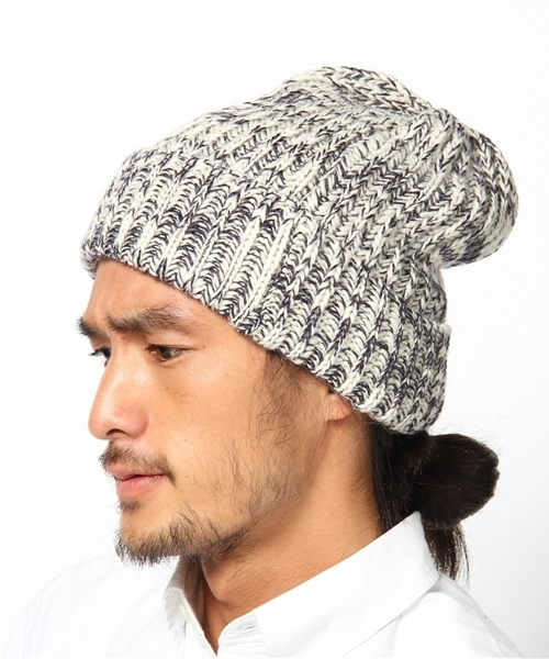 BEAMS(ビームス)の「□BEAMS / スラブKNIT CAP(ニットキャップ/ビーニー・メンズ・レッド/イエロー/グリーン/ネイビー・ONE SIZE)」の3枚目の写真