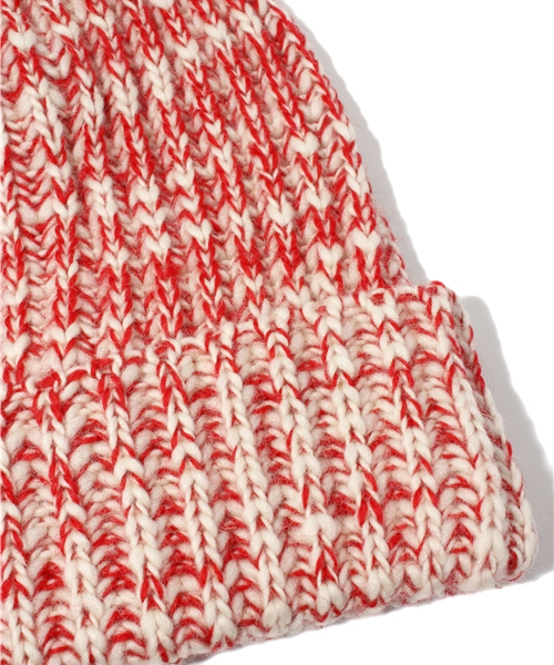 BEAMS(ビームス)の「□BEAMS / スラブKNIT CAP(ニットキャップ/ビーニー・メンズ・レッド/イエロー/グリーン/ネイビー・ONE SIZE)」の7枚目の写真
