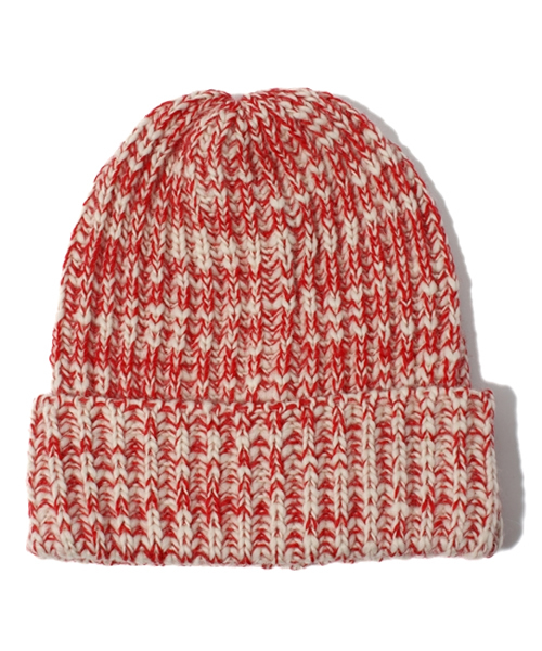 BEAMS(ビームス)の「□BEAMS / スラブKNIT CAP(ニットキャップ/ビーニー・メンズ・レッド/イエロー/グリーン/ネイビー・ONE SIZE)」の5枚目の写真