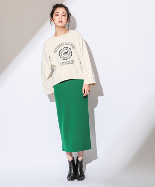 CIAOPANIC（チャオパニック）の「カレッジロゴスウェット（スウェット・レディース・ホワイト/レッド/グリーン・FREE）」の16枚目の写真