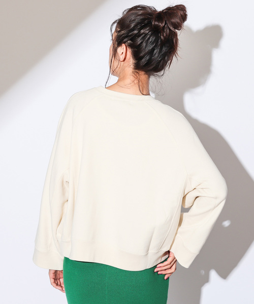 CIAOPANIC（チャオパニック）の「カレッジロゴスウェット（スウェット・レディース・ホワイト/レッド/グリーン・FREE）」の18枚目の写真