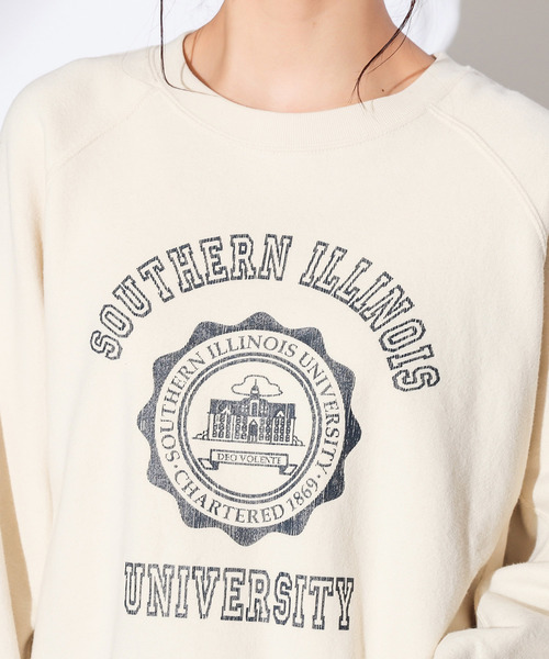 CIAOPANIC（チャオパニック）の「カレッジロゴスウェット（スウェット・レディース・ホワイト/レッド/グリーン・FREE）」の12枚目の写真