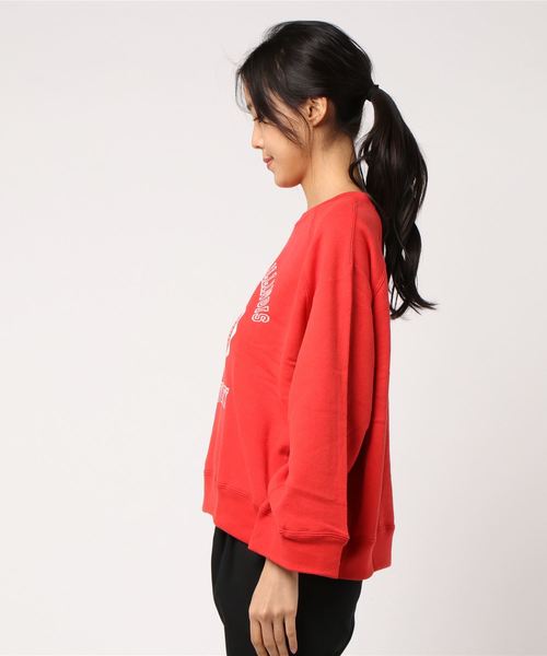 CIAOPANIC（チャオパニック）の「カレッジロゴスウェット（スウェット・レディース・ホワイト/レッド/グリーン・FREE）」の4枚目の写真
