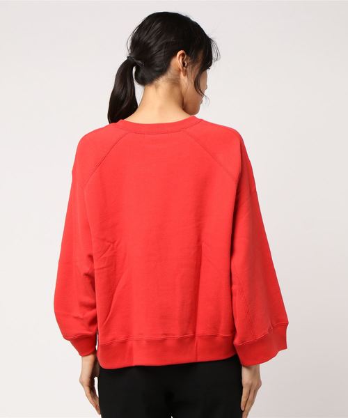 CIAOPANIC（チャオパニック）の「カレッジロゴスウェット（スウェット・レディース・ホワイト/レッド/グリーン・FREE）」の5枚目の写真