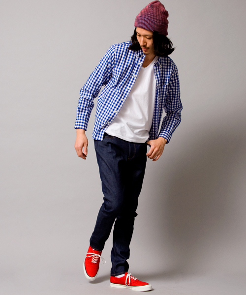 BEAUTY&YOUTH UNITED ARROWS（ビューティーアンドユースユナイテッドアローズ）の「by ∴ ストレッチ /デニム スキニー テーパードパンツ◆（デニムパンツ・メンズ・ネイビー・SMALL/MEDIUM/LARGE/X-LARGE）」の4枚目の写真