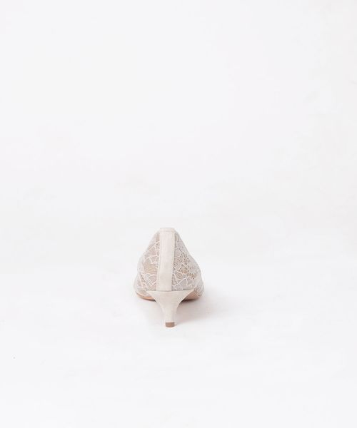 SHIPS（シップス）の「little black:ドット/レース ローヒールパンプス◇（パンプス・レディース・ブラック/ライトグレー/ダークグレー・36/36.5/37/37.5/38）」の7枚目の写真
