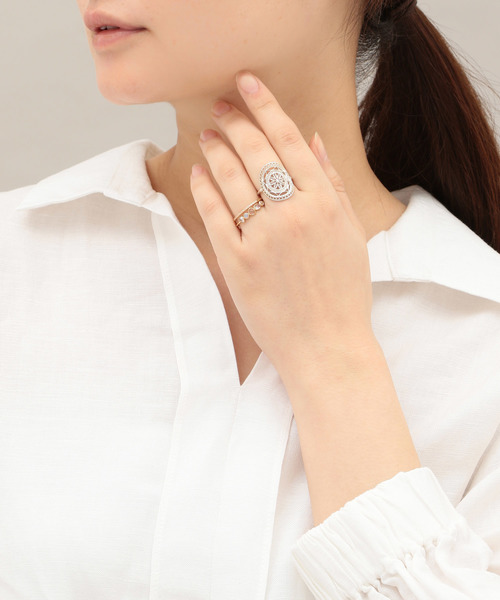 agete(アガット)の「SVリング(リング・レディース・シルバー・#11/#9)」の2枚目の写真