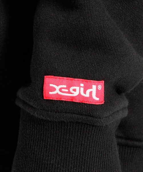 X-girl(エックスガール)の「SWEAT BIG HOODIE(スウェット・レディース・ブラック/アッシュグレー/イエロー/ブルー・1/2)」の7枚目の写真