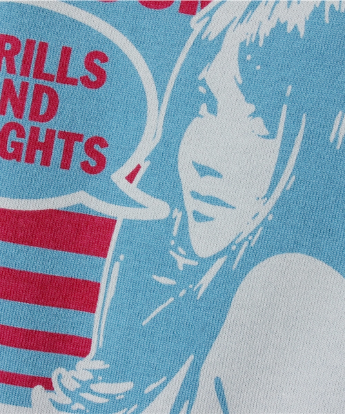 JOEY HYSTERIC（ジョーイヒステリック）の「WOMAN SQUARE pt T-SH（Tシャツ/カットソー・キッズ・ホワイト/ブルー/ピンク・X-SMALL/SMALL/MEDIUM）」の9枚目の写真