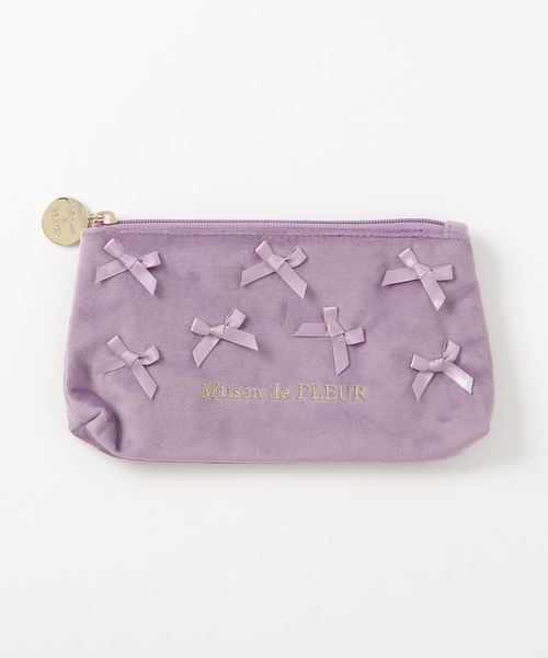 Maison de FLEUR(メゾンドフルール)の「ベロアリボンペンケース(ポーチ・レディース・ネイビー/ライラック/レッド系その他/その他9・FREE)」の19枚目の写真